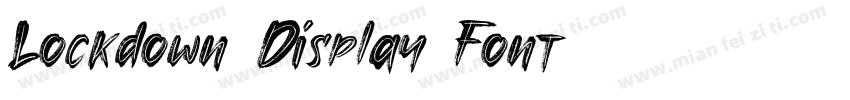 Lockdown Display Font字体转换